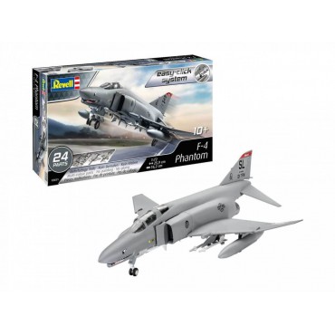 KIT PARA MONTAR REVELL EASY-CLICK AVIÃO F-4 PHANTOM 1/72 24 PEÇAS REV 03651